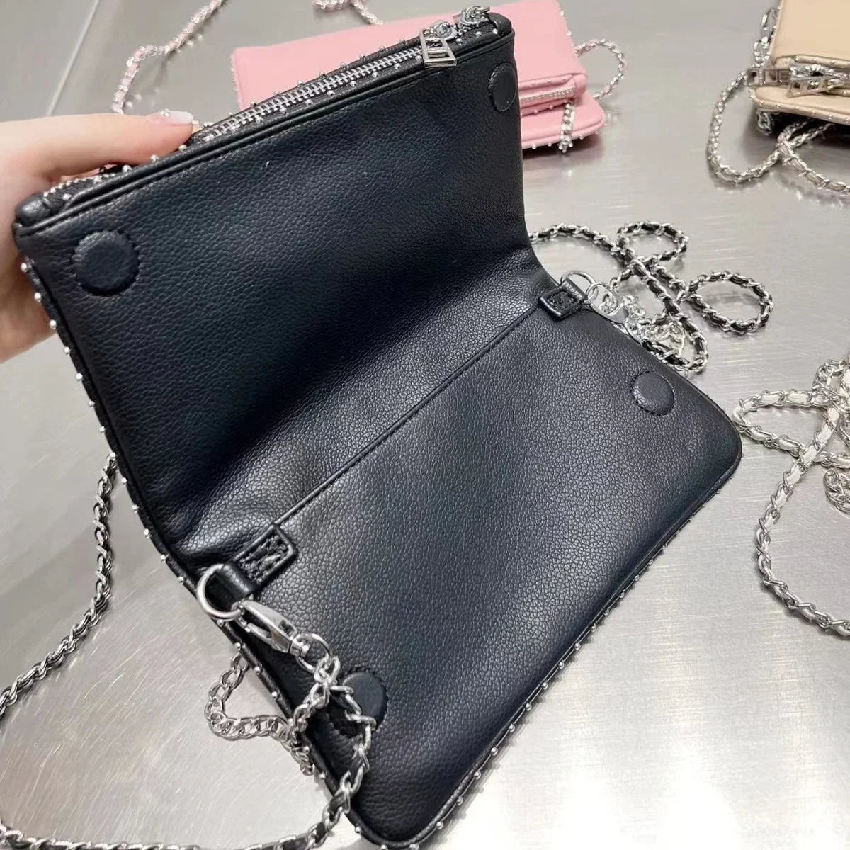 Sac Bandoulière Femme Mini – Design Élégant avec Chaîne – Cuir Synthétique Chic Zadig Voltaire