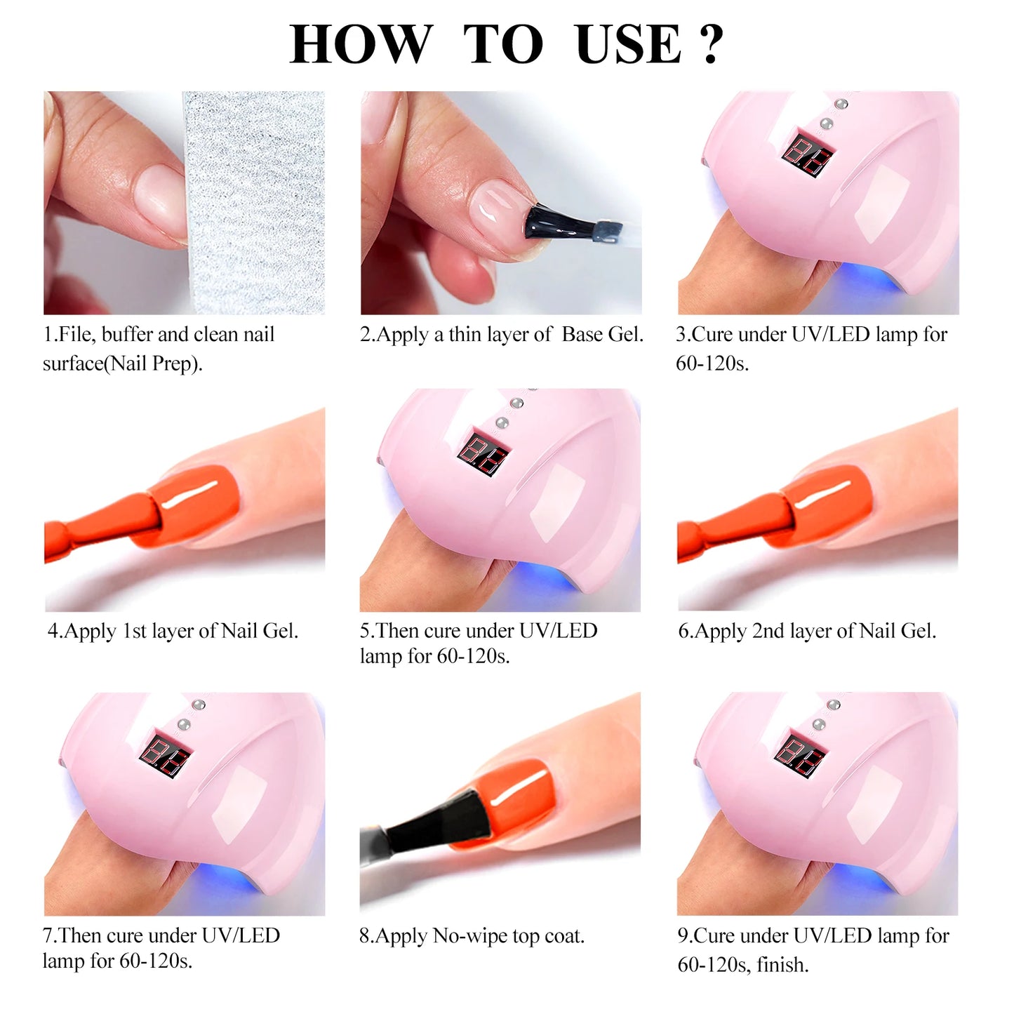 Coffret 8 Vernis Gel Semi-Permanents – MSRUIOO, Couleurs Classiques & Brillantes, Tenue 15 à 21 Jours, Compatible UV/LED