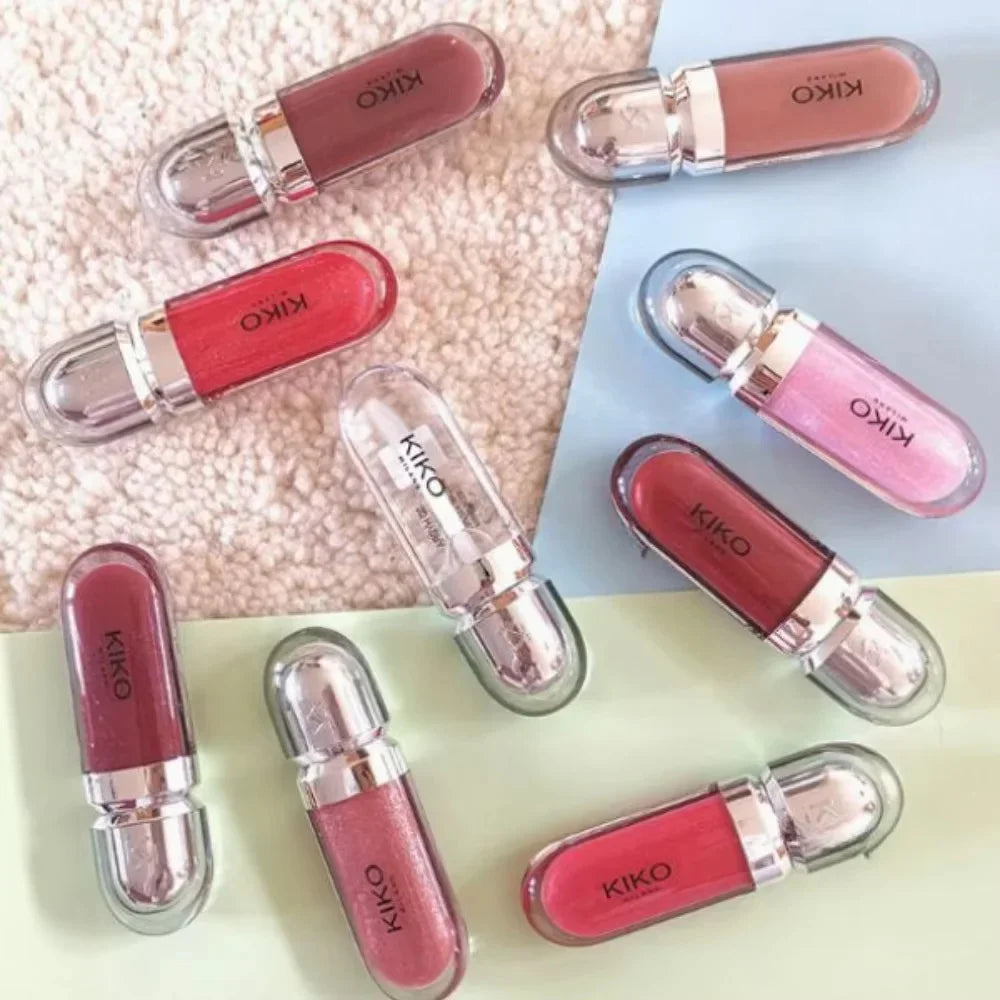 KIKO 3D Hydra Lipgloss 2025 – Brillant à Lèvres Hydratant Effet Miroir, Longue Tenue & Ultra Brillance