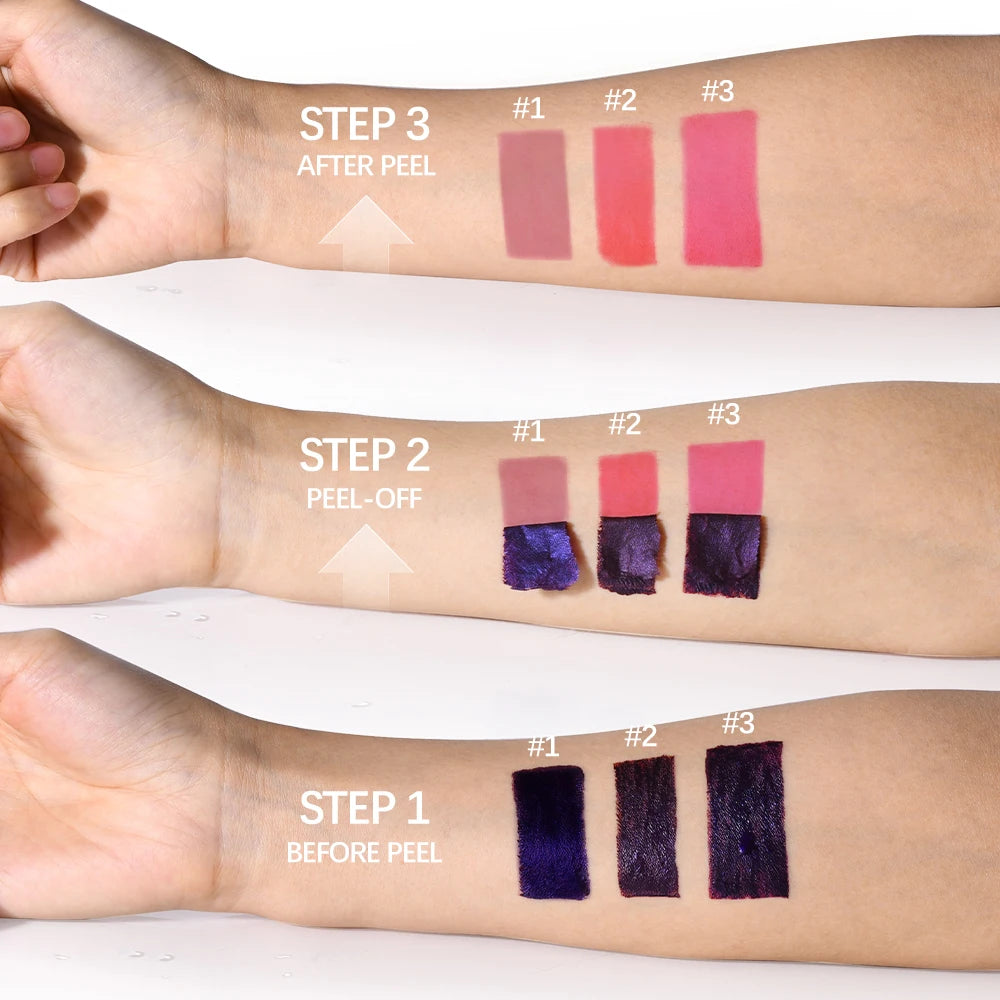 Rouge à lèvres liquide mat – encre longue durée, waterproof, anti-transfert, 3 couleurs