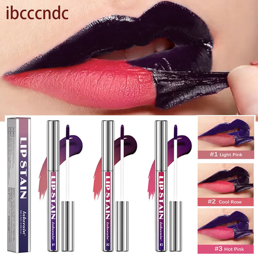Rouge à lèvres liquide mat – encre longue durée, waterproof, anti-transfert, 3 couleurs