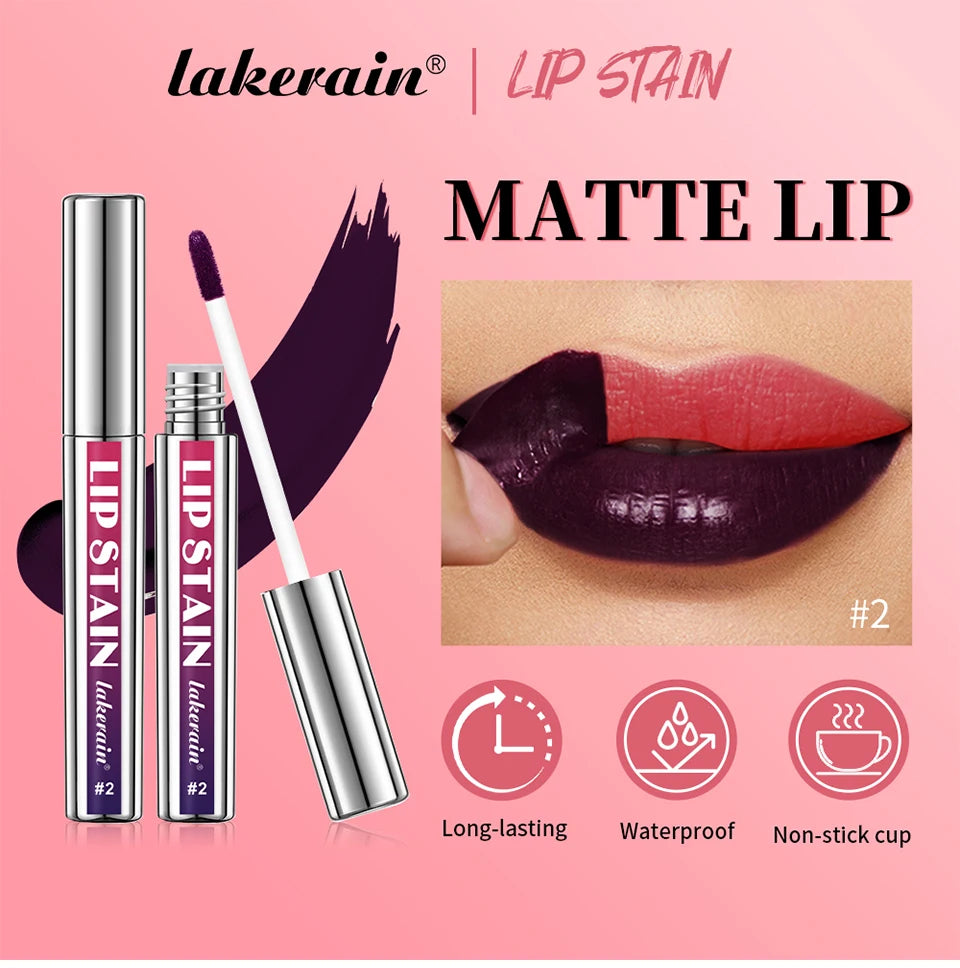 Rouge à lèvres liquide mat – encre longue durée, waterproof, anti-transfert, 3 couleurs