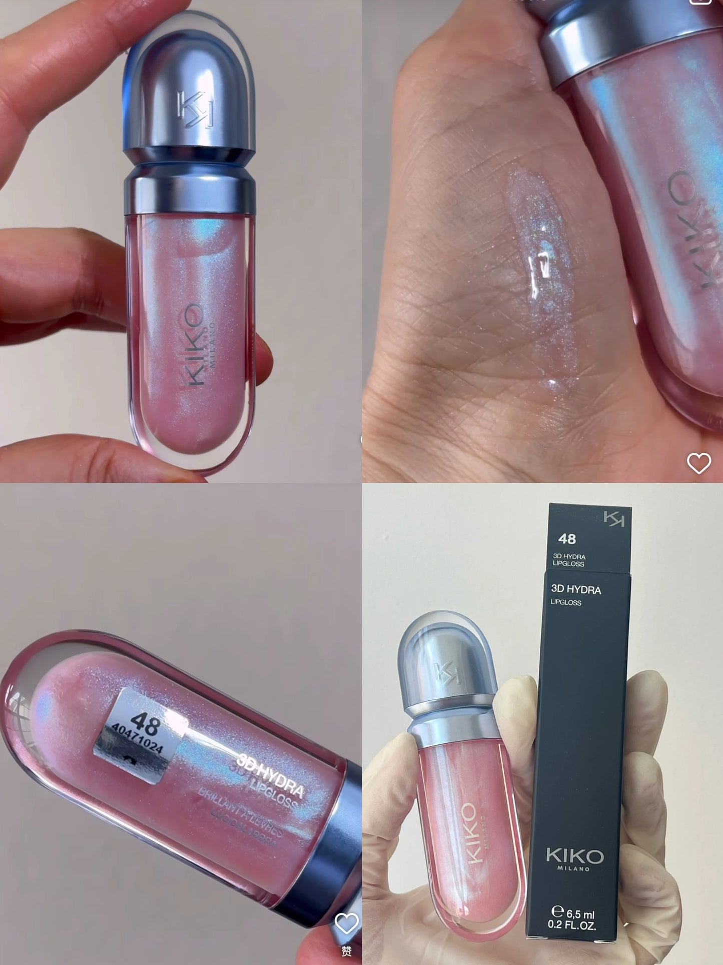 KIKO 3D Hydra Lipgloss 2025 – Brillant à Lèvres Hydratant Effet Miroir, Longue Tenue & Ultra Brillance