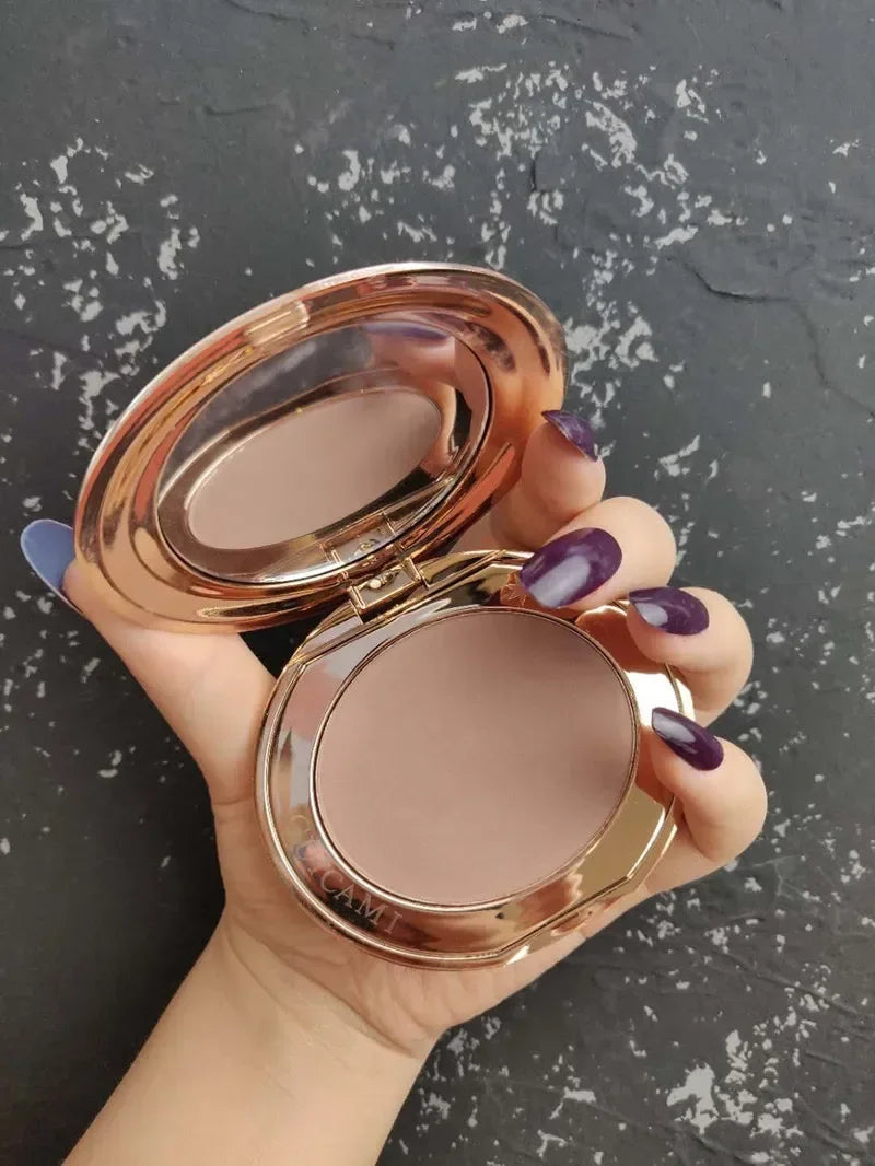 Poudre de Contour Visage & Corps – Effet Naturel, Longue Tenue avec Miroir Intégré