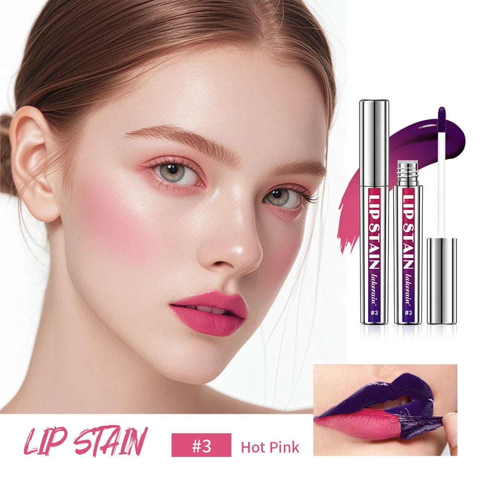 Rouge à lèvres liquide mat – encre longue durée, waterproof, anti-transfert, 3 couleurs