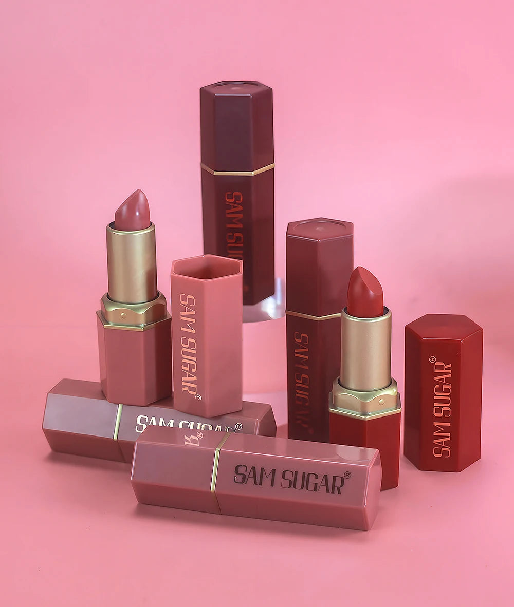 Coffret 6 Rouges à Lèvres Mat Velours – Longue Tenue & Couleurs Intenses