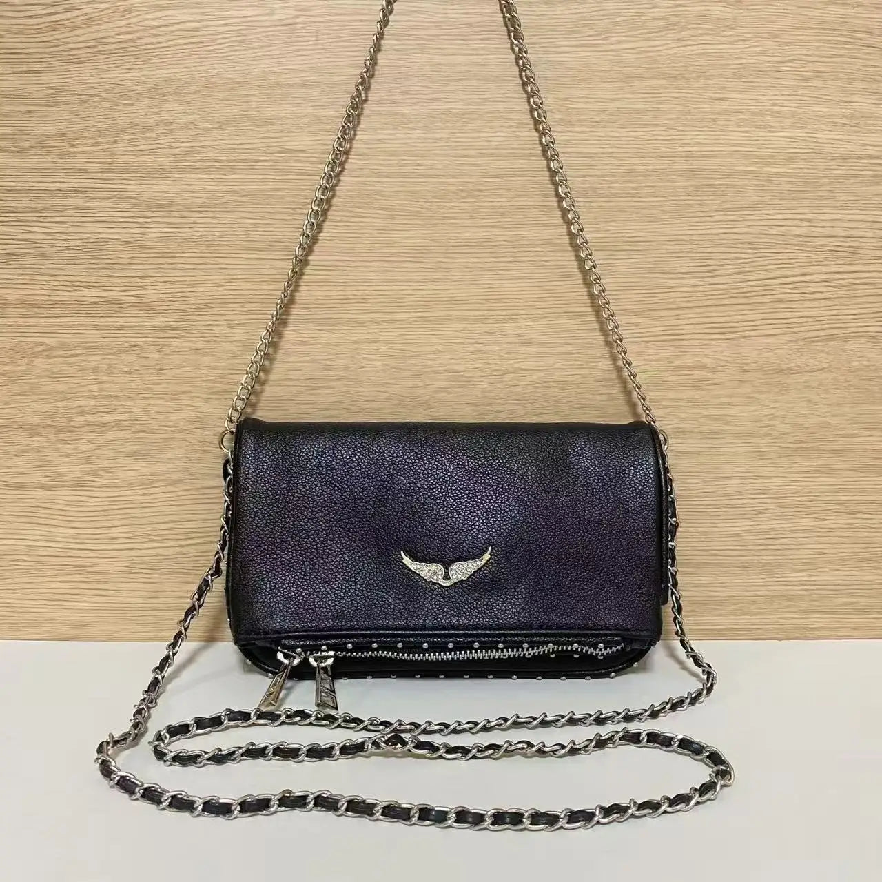 Sac Bandoulière Femme Mini – Design Élégant avec Chaîne – Cuir Synthétique Chic Zadig Voltaire