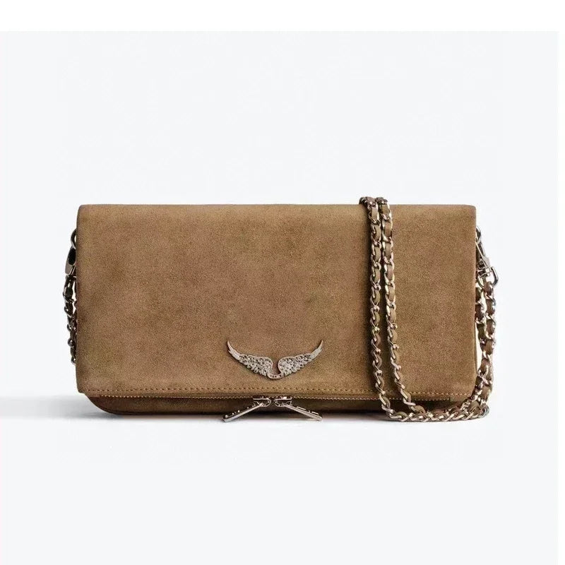 Sac à Main Femme Élégant – Bandoulière Chaîne & Détails Cloutés – Style Vintage Chic Zadig Voltaire