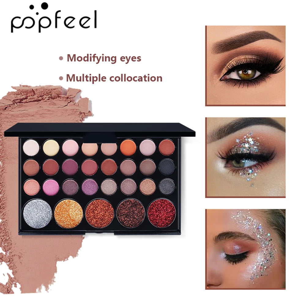 🎁 Coffret Maquillage Complet  All-in-One – Palette, Rouge à Lèvres, Fond de Teint & Accessoires