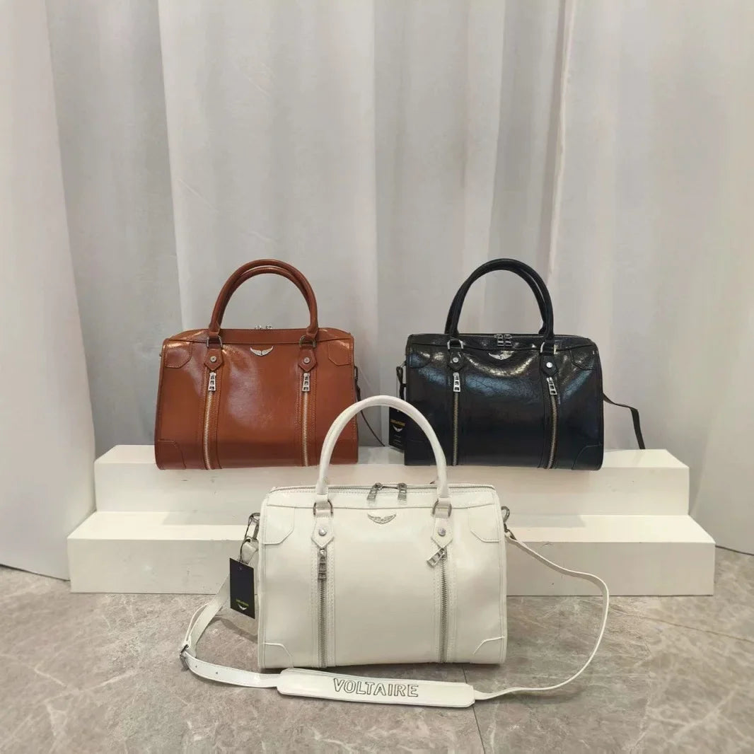 Sac à bandoulière en cuir souple – Grande capacité – Style chic Zadig Voltaire