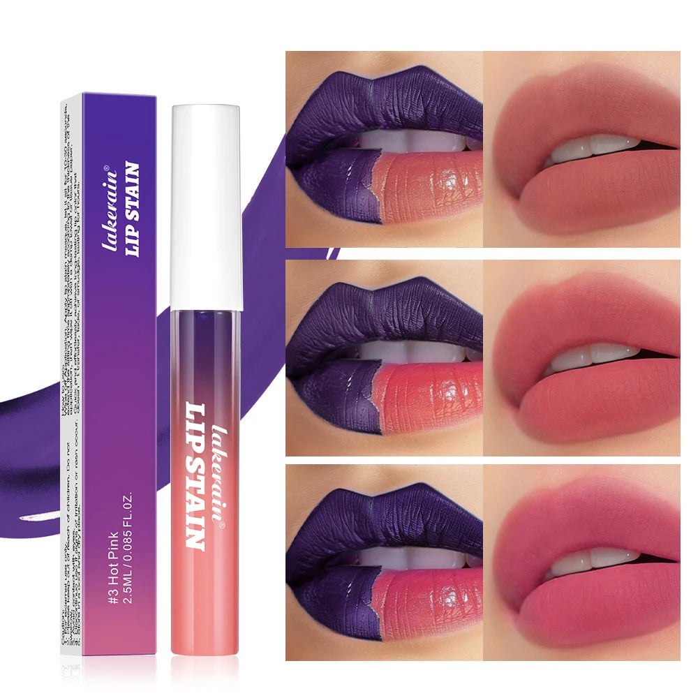 Rouge à lèvres liquide mat – encre longue durée, waterproof, anti-transfert, 3 couleurs