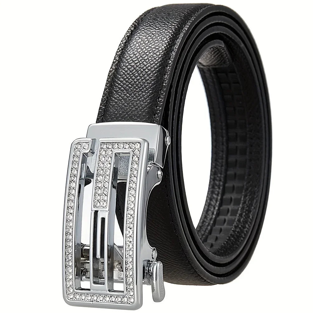 Ceinture Femme en Microfibre – Boucle Automatique Élégante | Style Décontracté & Chic