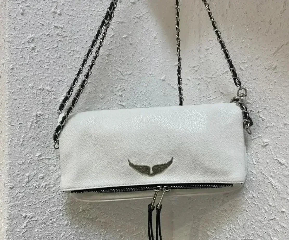 Sac à Main Femme Élégant – Bandoulière Chaîne & Détails Cloutés – Style Vintage Chic Zadig Voltaire