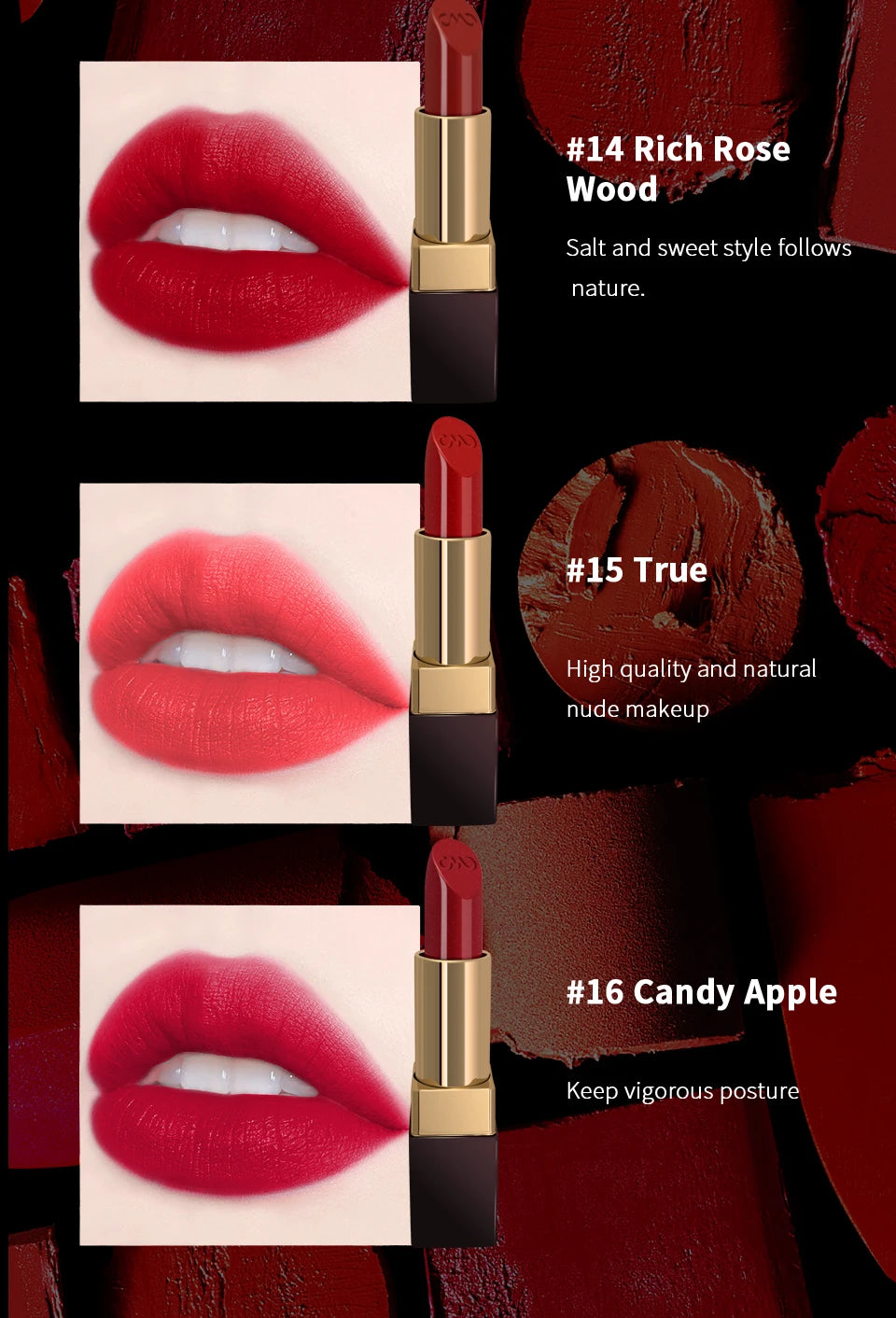 Rouge à Lèvres Hydratant Luxe CHARMACY Milano – Velours Haute Qualité, Longue Tenue & Brillance Professionnelle