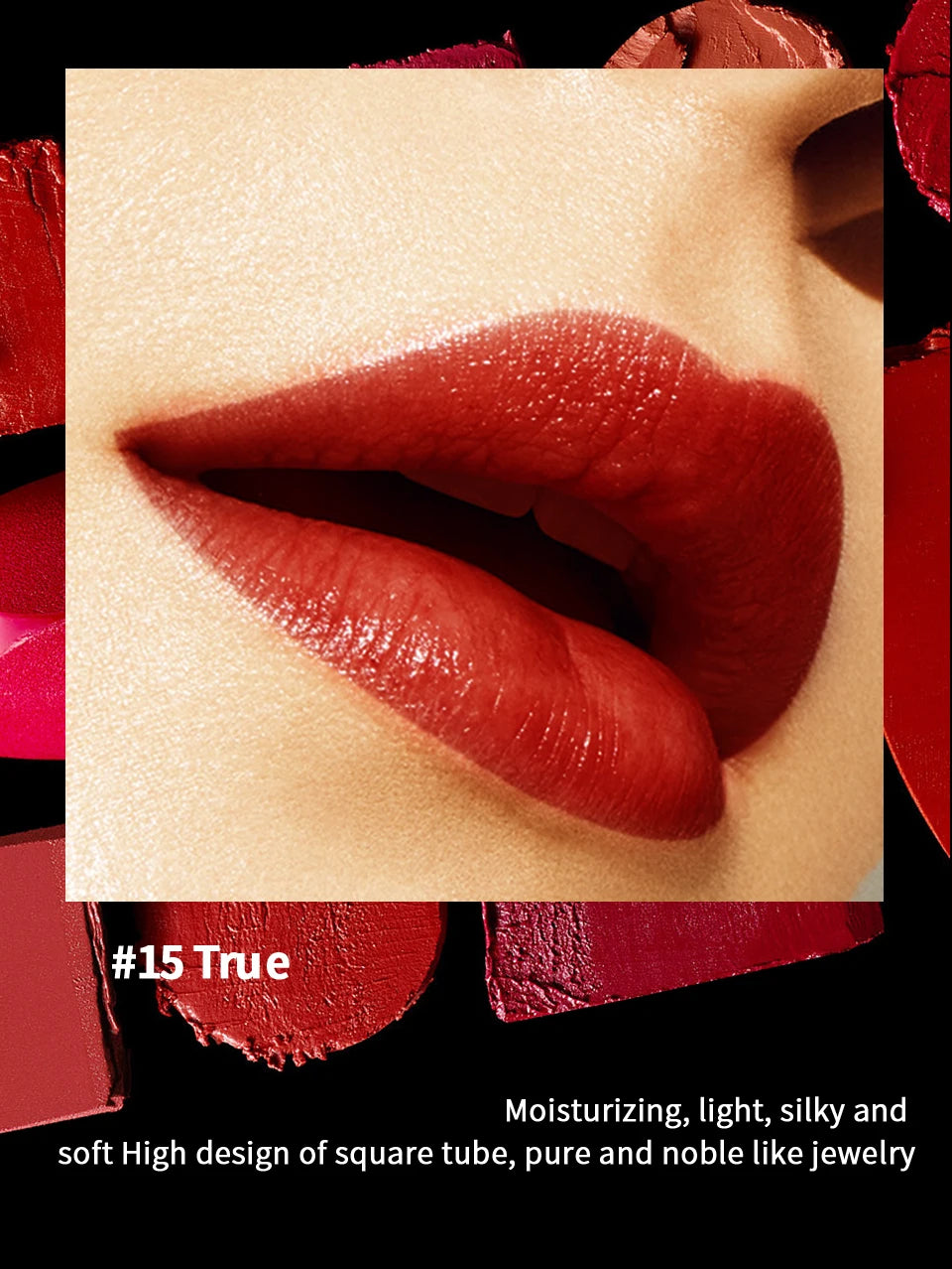 Rouge à Lèvres Hydratant Luxe CHARMACY Milano – Velours Haute Qualité, Longue Tenue & Brillance Professionnelle