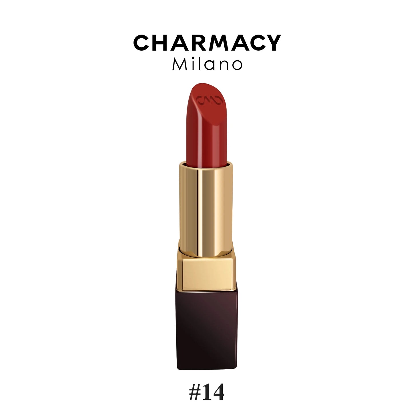 Rouge à Lèvres Hydratant Luxe CHARMACY Milano – Velours Haute Qualité, Longue Tenue & Brillance Professionnelle