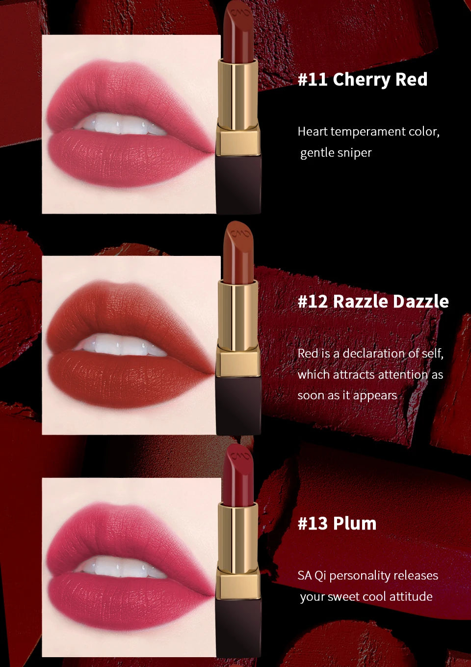 Rouge à Lèvres Hydratant Luxe CHARMACY Milano – Velours Haute Qualité, Longue Tenue & Brillance Professionnelle