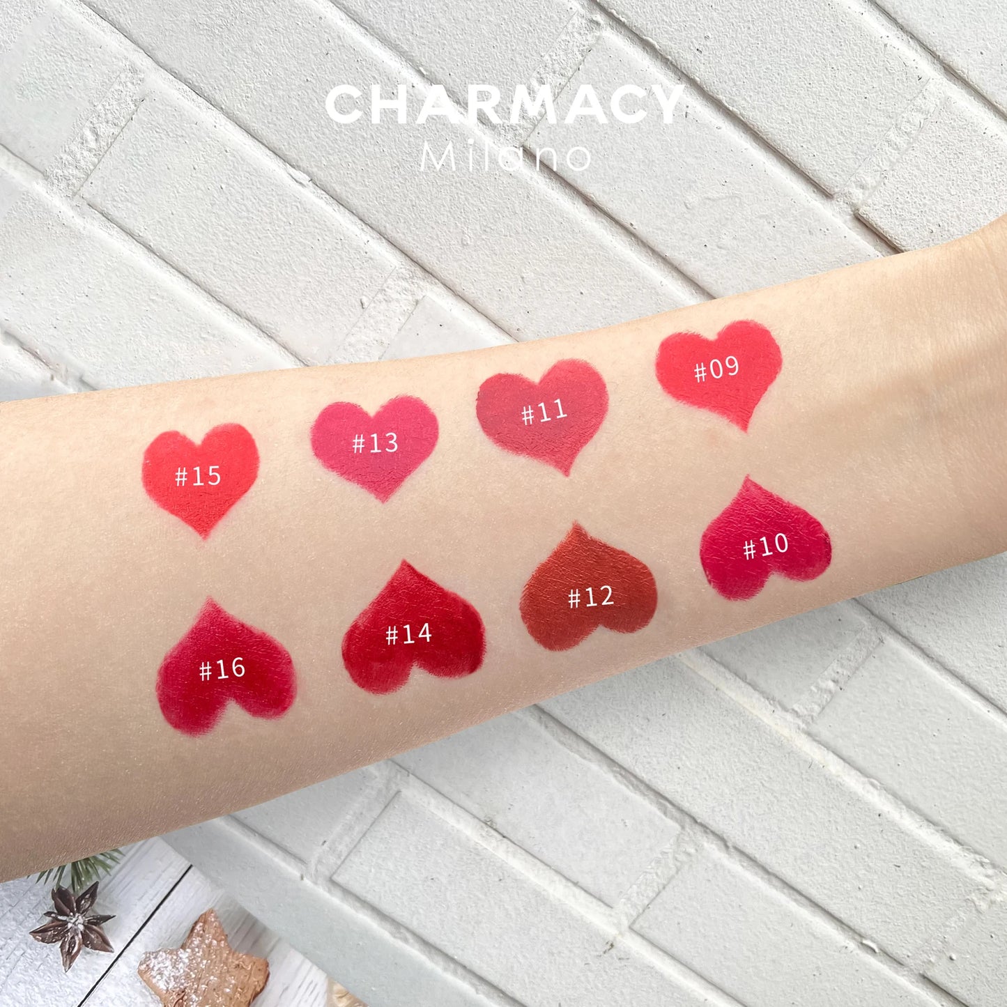 Rouge à Lèvres Hydratant Luxe CHARMACY Milano – Velours Haute Qualité, Longue Tenue & Brillance Professionnelle
