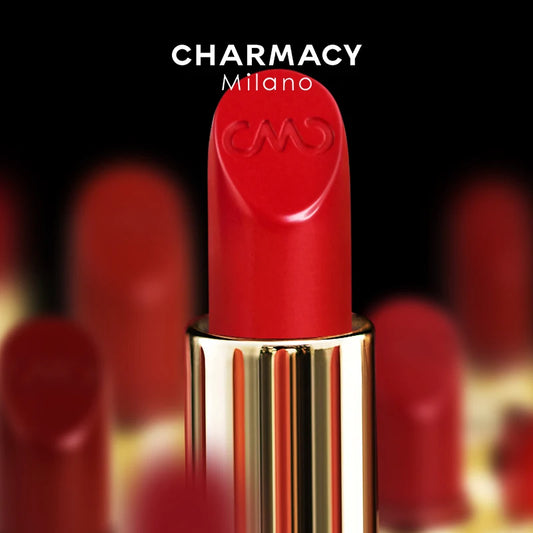 Rouge à Lèvres Hydratant Luxe CHARMACY Milano – Velours Haute Qualité, Longue Tenue & Brillance Professionnelle