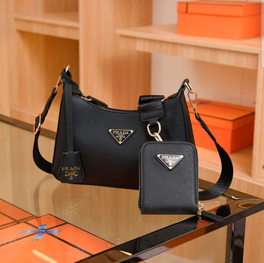 Sac bandoulière tendance avec mini pochette détachable – Style urbain chic