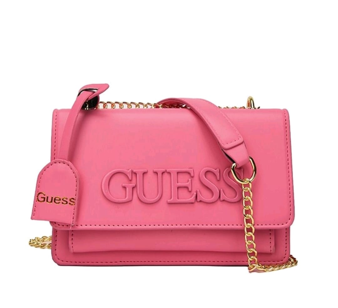 Sac à Main Femme Guess – Bandoulière Chaîne Dorée – Plusieurs Couleurs
