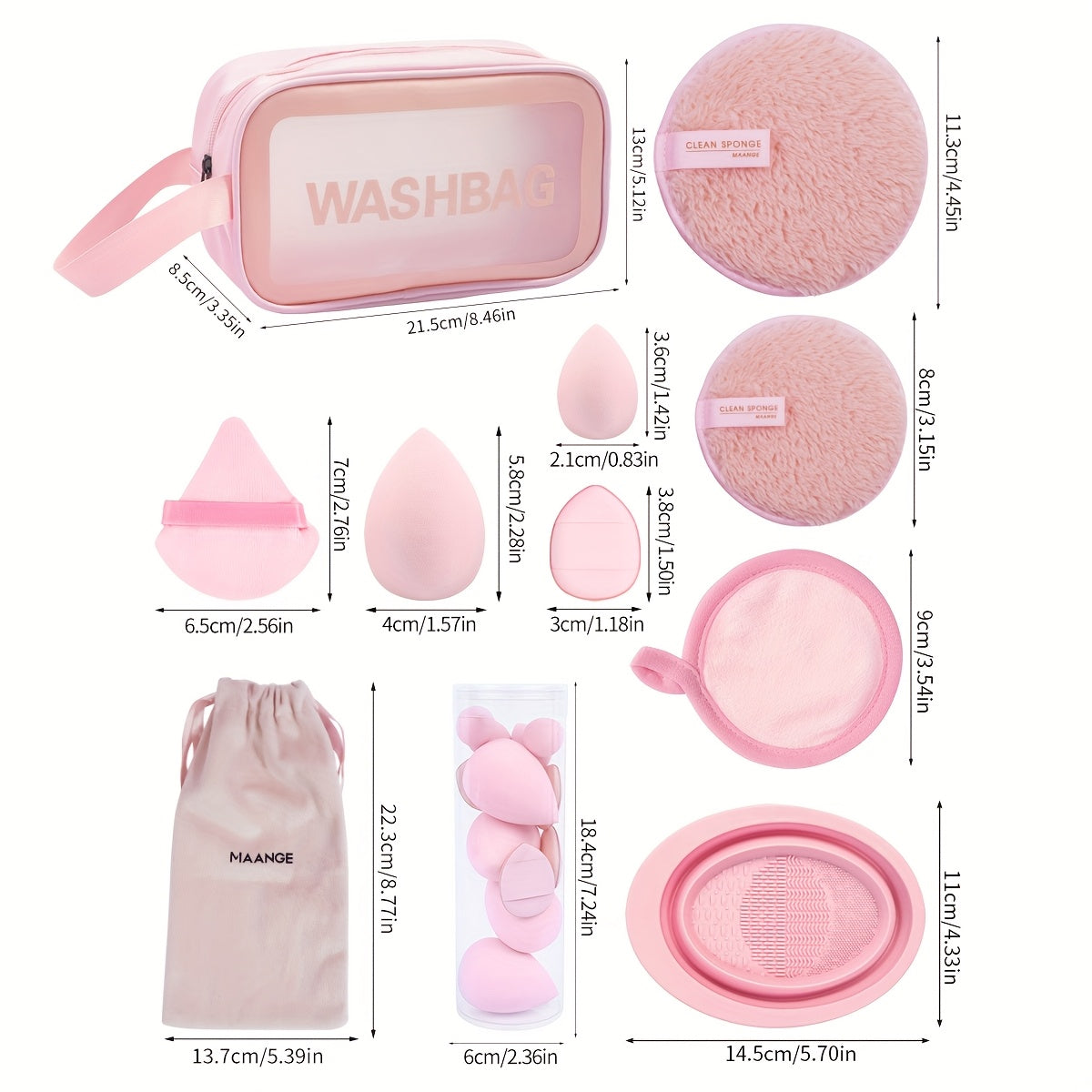 Set de Maquillage Professionnel 53 Pièces – Pinceaux, Éponges & Accessoires avec Trousse de Rangement