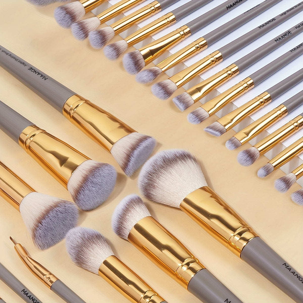Set de Maquillage Professionnel 37 Pièces – 25 Pinceaux Premium & 12 Éponges avec Boîte de Rangement