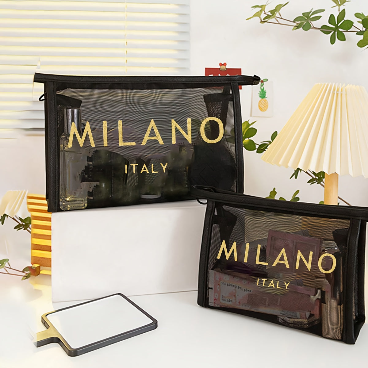 Sac Fourre-Tout Milano en Maille – Grand Cabas Polyvalent pour Plage, Shopping & Voyages
