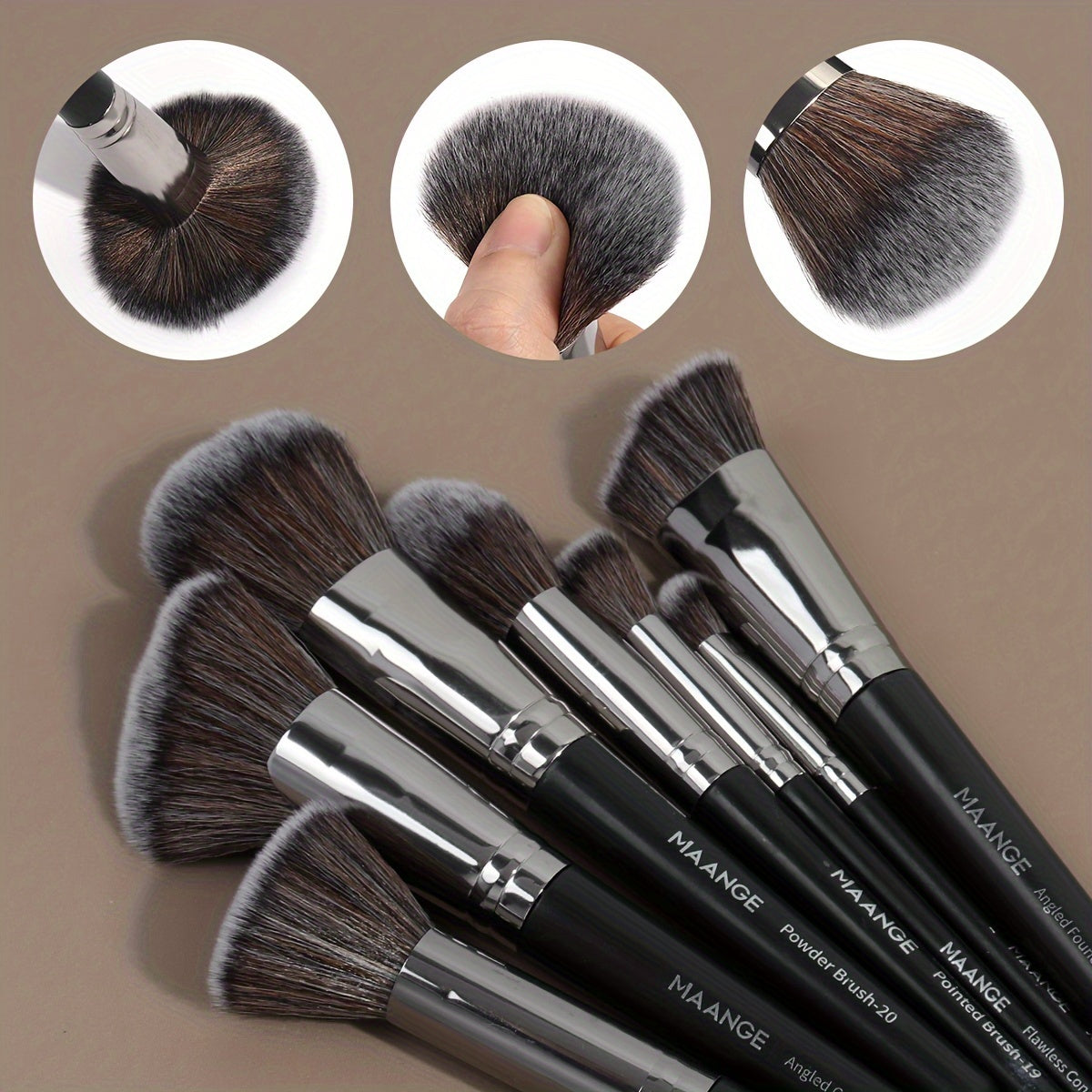 Set de Maquillage Professionnel 37 Pièces – 25 Pinceaux Premium & 12 Éponges avec Boîte de Rangement