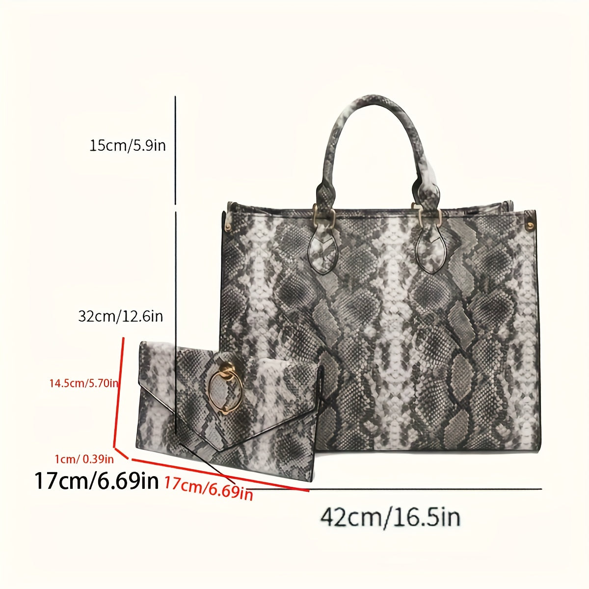 Sac à Épaule Imprimé Serpent 2025 – Tendance Automne/Hiver, Design Rétro Chic, Mode Durable et Élégante