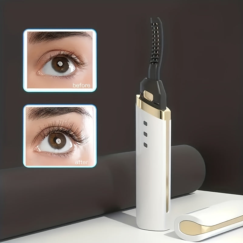 Recourbe-Cils Électrique Rechargeable USB – Boucles Naturelles & Tenue Longue Durée