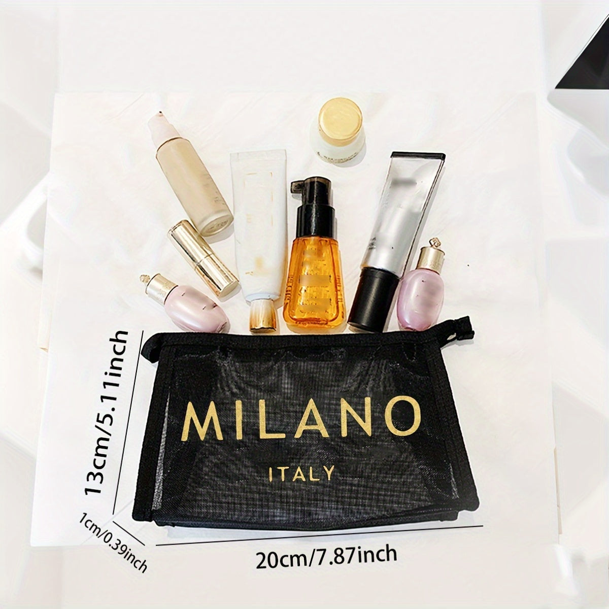 Sac Fourre-Tout Milano en Maille – Grand Cabas Polyvalent pour Plage, Shopping & Voyages